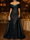 Mermaid / Trumpet Evening Gown Elegant Formal Dress Floor Length Sleeveless Off The Shoulder Sequined with Overskirt