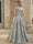 A-Line Evening Gown Elegant Floral Dress Cape Sleeve Jacquard Satin Ruched Mother of the Bride Dresses