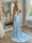 Trumpet/Mermaid Prom Dress Basque Waist Sweetheart Strapless Hot-Fix Rhinestone Corset Prom Dresses With Beading Split