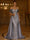 Sequin Mermaid/Trumpet Evening Gown Elegant Formal Dress Formal Wedding Floor Length Sleeveless Off the Shoulder Sequined Silver