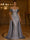 Sequin Mermaid/Trumpet Evening Gown Elegant Formal Dress Formal Wedding Floor Length Sleeveless Off the Shoulder Sequined Silver