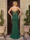 Trumpet/Mermaid Prom Dress Sweetheart Strapless Floor-length Corset Formal Evening Dress With Sequins