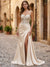 Trumpet/Mermaid Sparkly Beading Prom Dress Basque Waist Spaghetti Straps Floor-Length Corset Prom Dress Evening Dress