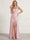 A-Line/Princess Bridesmaid Dresses Ruched Chiffon Spaghetti Straps Floor-Length Formal Dress Wedding Guest Side Split