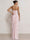 Mearmaid Prom Dresses Strapless Floor-Length Side Split With Pleats&Back Lace-Up Long Floral Dresses