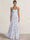 A Line/Princesses Prom Dresses Ruched Chiffon Spaghetti Straps Floor-Length Floral Dress Wedding Guest Bridesmaid Dresses
