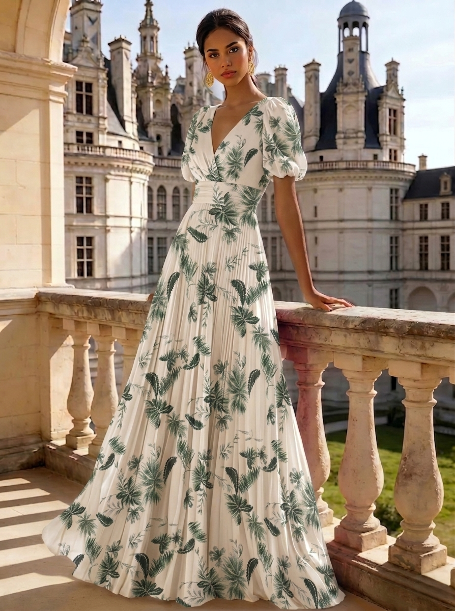 evening dresses with flowers Andrea & Leo A1289 Floral Embroidered A-Line Dress 2 / Champagne (Wheat) Strapless Sweetheart Neckline Champagne Embroidery Evening Dresses 2023