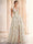 A-Line/Princess Evening Dresses Floral V Neck Sleeveless Tulle Formal Floor Length Dresses with Floral Emboridary Pocket