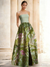 A-Line/Princesses Elegant Evening Dress Jacquard Floral Dress Strapless Elegant Dress Floor Length Pockets