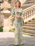 Sheath Mother Of The Bride Dress Elegant Formal Gown Wedding Guest Floor Length Strapless Two-piece Set With Cape Jacquard Dresses