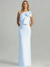 Sheath/Column Elegant Evening Dresses Satin One Shoulder Floor-Length Formal Dress With Shoulder Bow