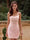 Sheath/Column Homecoming Dress Barbiecore Sequins Basque Waist Floral Embroidery Sleeveless Spaghetti Straps Party Dance Dress