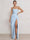 A-Line/Princess Prom Dresses Strapless  Floor-Length Side Split With Pleats&Back Lace-Up Long Prom Dresses