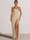 A-Line/Princess Prom Dresses Strapless  Floor-Length Side Split With Pleats&Back Lace-Up Long Prom Dresses