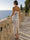 Sheath/Colum Cocktail Dresses Printed Satin Wedding Guest Ankle-Length Strapless With Bowknot Sleeveless Evening Dresses