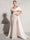 A-Line Formal Evening Dresses Luxury Off The Shoulder Lattice Beading Floor-Length Elegant With Overskirt