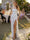 A-Line/Princess Prom Dresses Strapless Floor-Length Side Split With Pleats&Back Lace-Up Wedding Guest Dresses