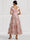 A-Line/Princess Floral Cocktail Dresse Off The Shoulder Sleeveless Formal Ankle Length Dresses With Pocket