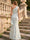 Mermaid Evening Elegant Dress Formal Dresses Printed Satin One-Shoulder Sleeveless Floor Length Cascading Ruffles Flower Wedding Guest