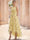 A-Line/Princess  Floral Cocktail Dresses Sleeveless Tulle Formal Ankle Length Dresses Pocket with Floral Emboridary Pocket