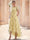 A-Line/Princess Floral Cocktail Dresses Short Sleeves Tulle Formal Ankle Length Dresses Pocket with Floral Emboridary Pocket