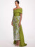 Sheath/Column Floral Evening Dress Taffeta One-Shoulder Sleeveless Ankle-Length With Back Bow Embroidery