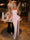 A-Line/Princess Evening Dresses Prom Dresses Chiffon Strapless Floor-Length Side Split With Pleats Lace-Up Wedding Guest Dresses