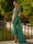 A-Line Formal Evening Dresses Satin Floor-Length Floral Embroidery V-Neck Sleeveless Elegant Formal Evening Gown