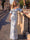 Sheath/Column Evening Dress Off The Shoulder Metallic Jacquard Evening Gown Puff Sleeve With Back Slit