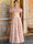 A-Line/Princess Evening Dress Luxury Baroque Off The Shoulder Jacquard Evening Gown Puff Sleeve Dress