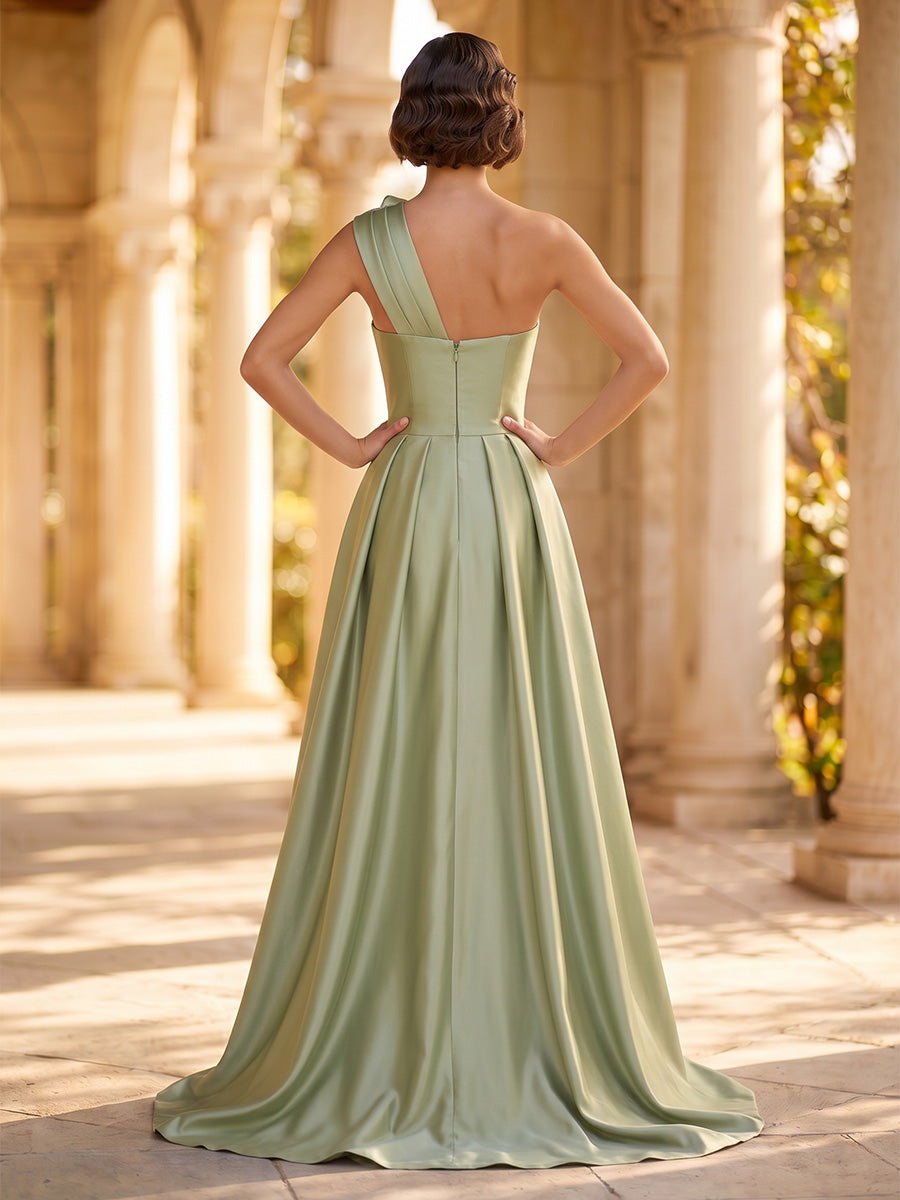 Sheath/Column Evening Dresses Elegant Beaded Embroidery Floor-Length Strapless Sleeveless With Overskirt Zipper 3D Flower Formal Dresses