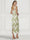 Sheath/Column Cocktail Dresses Elegant Floral Embroidery Tiered Ankle-Length Sleeveless Square Neck Zipper Back Slit Wedding Guest Dresses