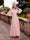 A Line/Princesses Cocktail Dresses V Neck Long Sleeves Pleated Elegant Grecian Style Chiffon Floor-Length Formal Dress Wedding Guest With Flower