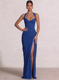 Sheath/Column Evening Dresses Sweetheart Sleeveless Floor-Length Side Split With Boning Criss Cross Straps Lace-Up Formal Dresses