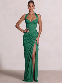 Sheath/Column Evening Dresses Sweetheart Sleeveless Floor-Length Side Split With Boning Criss Cross Straps Lace-Up Formal Dresses