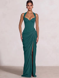 Sheath/Column Evening Dresses Sweetheart Sleeveless Floor-Length Side Split With Boning Criss Cross Straps Lace-Up Formal Dresses