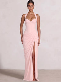 Sheath/Column Evening Dresses Sweetheart Sleeveless Floor-Length Side Split With Boning Criss Cross Straps Lace-Up Formal Dresses