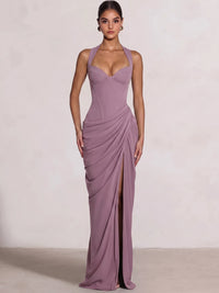 Sheath/Column Evening Dresses Sweetheart Sleeveless Floor-Length Side Split With Boning Criss Cross Straps Lace-Up Formal Dresses