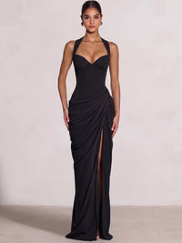 Sheath/Column Evening Dresses Sweetheart Sleeveless Floor-Length Side Split With Boning Criss Cross Straps Lace-Up Formal Dresses
