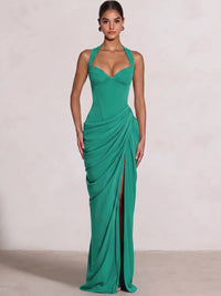 Sheath/Column Evening Dresses Sweetheart Sleeveless Floor-Length Side Split With Boning Criss Cross Straps Lace-Up Formal Dresses