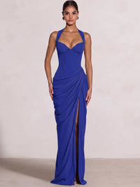Sheath/Column Evening Dresses Sweetheart Sleeveless Floor-Length Side Split With Boning Criss Cross Straps Lace-Up Formal Dresses