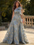 Sheath/Column Evening Dresses Jacquard Satin Sleeveless Floor-Length One-Shoulder With Bow Floral Elegant Formal Dress With Overskirt Wedding Guest