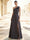 A-Line/Princess Evening Dress Satin One-Shoulder With Bow Sleeveless Floor-Length Formal Dresses With Polka Dots Split Side Wedding Guest