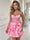 A-Line/Princess Sweetheart Spaghetti Straps Sleeveless Short/Mini Homecoming Dresses with 3D Rosette Flowers and Corset Bodice
