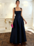 A-Line/Princess Square Neck Sleeveless Floor-Length Elegant Satin Prom Dresses