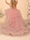 A-Line/Princess Asymmetrical High Low Flower Girl Dresses Scoop Neck Short Sleeves Elegant Girl Ball Grown with 3D Floral Appliques