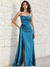 Sheath/Column Long Formal Prom Dress Spaghetti Straps Corset Sleeveless Floor-length Ruched