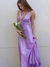 Sheath/Column Simple Prom Dress V Neck Sleeveless Floor-Length Formal Dress With Open Back