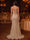 Sequin Mermaid/Trumpet Evening Gown Elegant Formal Dress Corset Wedding Floor Length Sleeveless Strapless Ruched Sequined with Cape