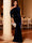 Mermaid Velvet Evening Gown Christmas Party Floor Length One Shoulder Long Sleeves Elegant Formal Dress